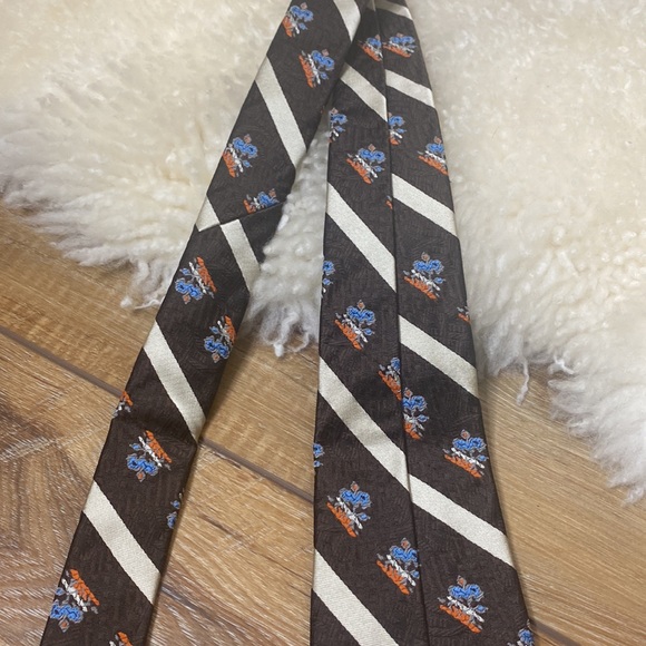 Vintage Christian Dior Fleur‎ De Lis Tie - Picture 5 of 6